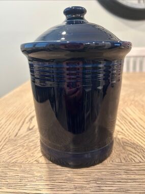 Fiesta Cobalt Blue Ceramic Lidded Canister
